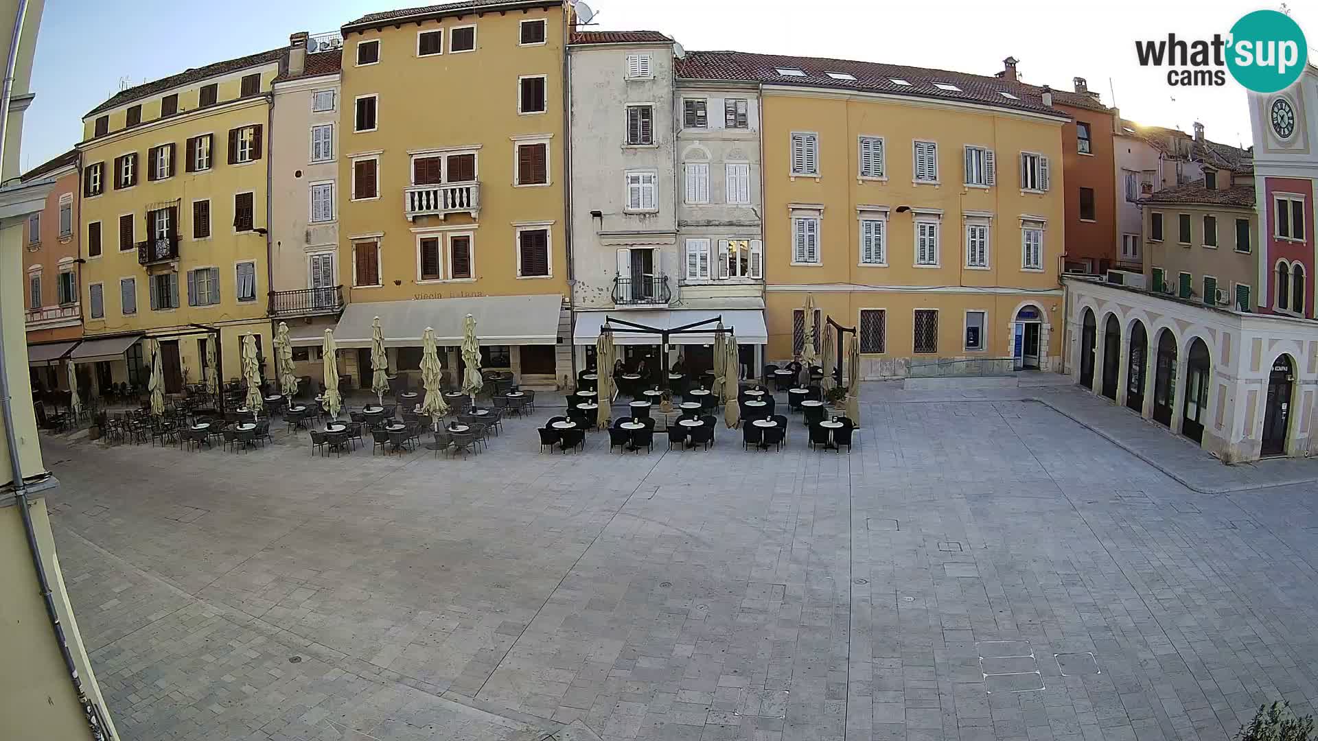 Webcam Rovinj Zentrum – Hauptplatz in Echtzeit