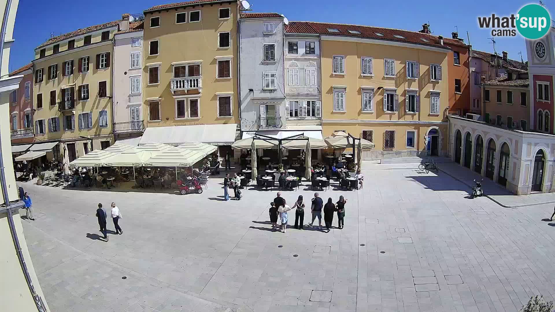 Webcam Rovinj Zentrum – Hauptplatz in Echtzeit