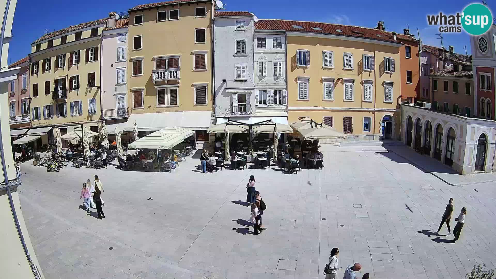 Webcam Rovinj Zentrum – Hauptplatz in Echtzeit