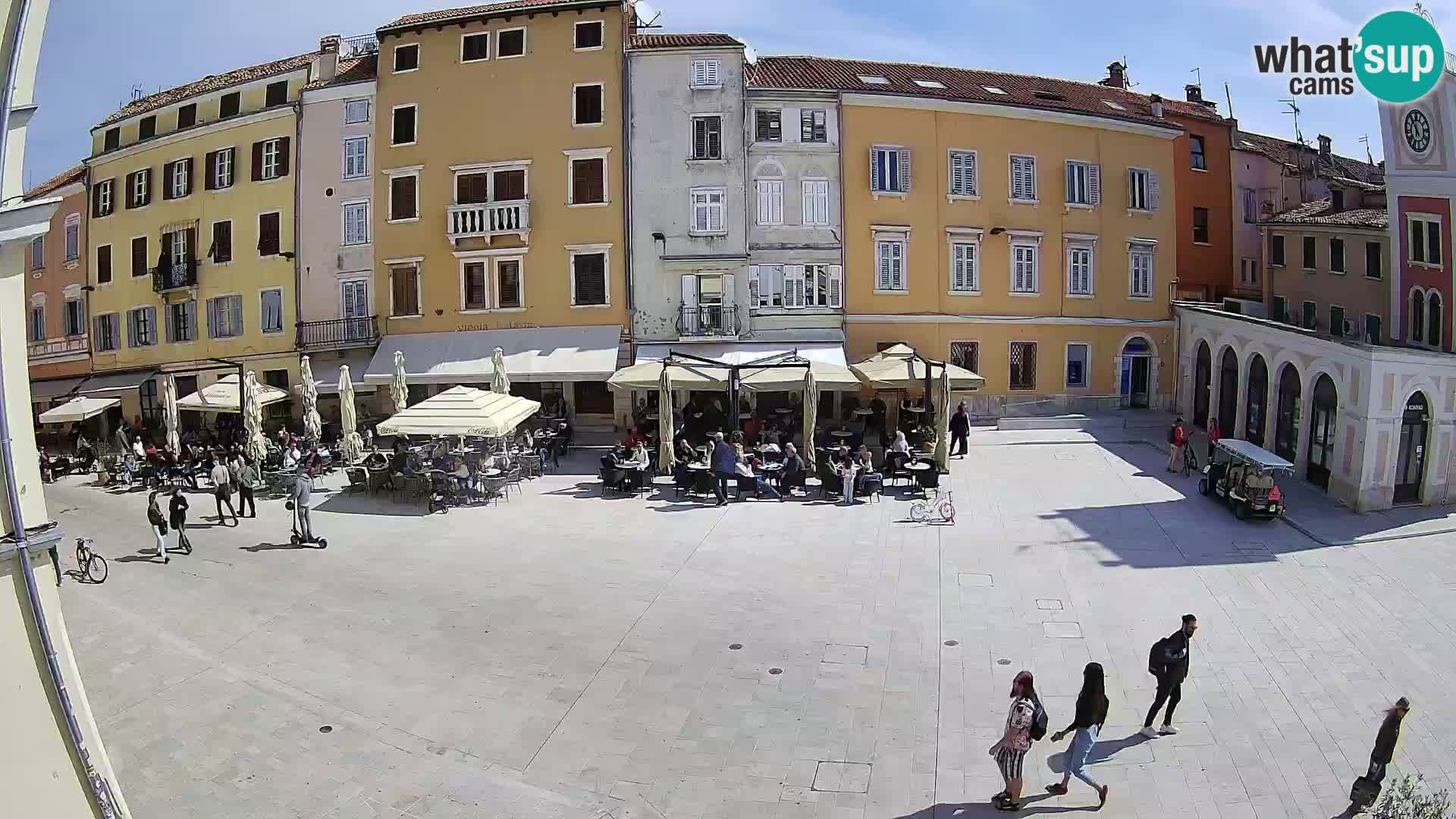 Webcam Rovinj Zentrum – Hauptplatz in Echtzeit