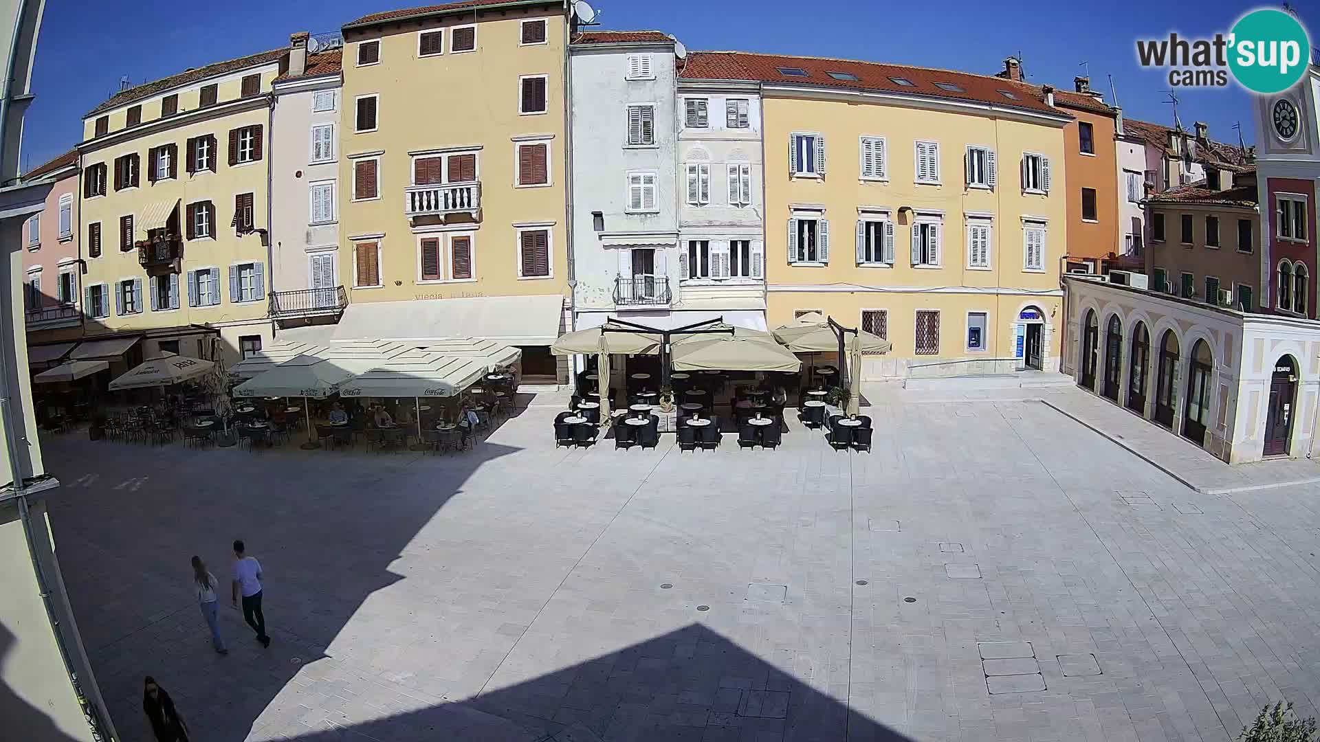 Webcam Rovinj Zentrum – Hauptplatz in Echtzeit