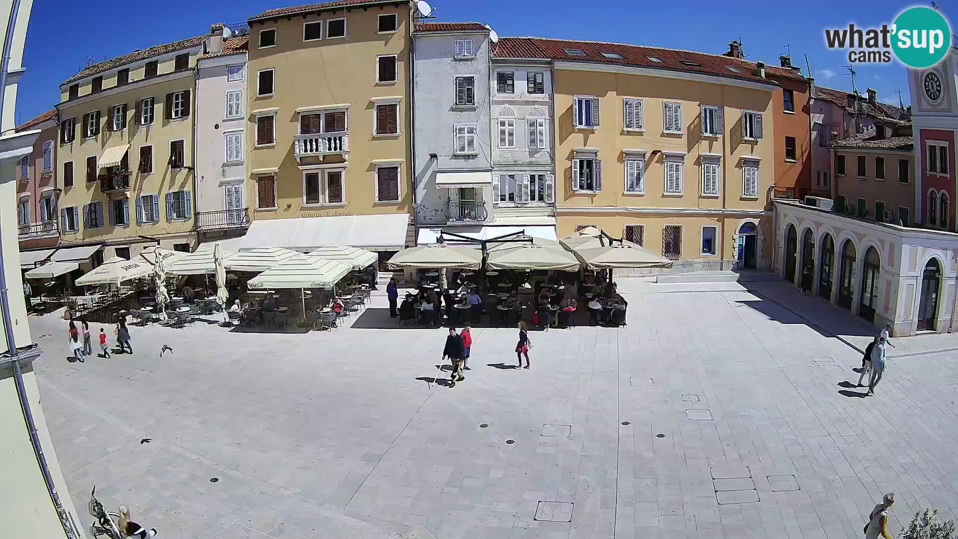 Webcam Rovinj Zentrum – Hauptplatz in Echtzeit
