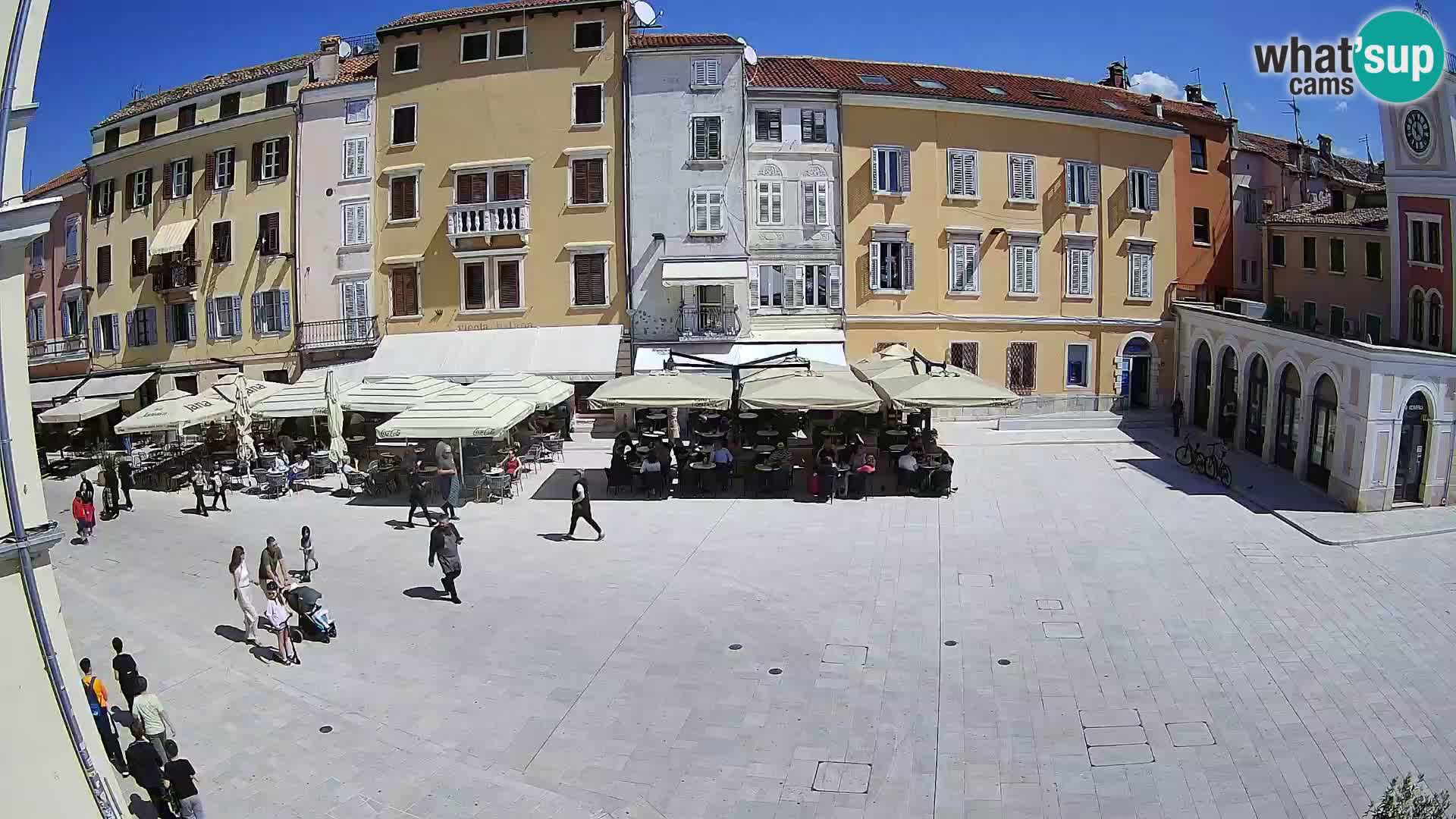 Webcam Rovinj Zentrum – Hauptplatz in Echtzeit