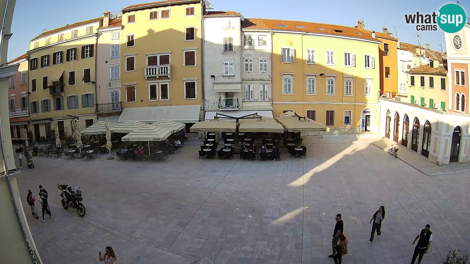 Webcam Rovinj Zentrum – Hauptplatz in Echtzeit