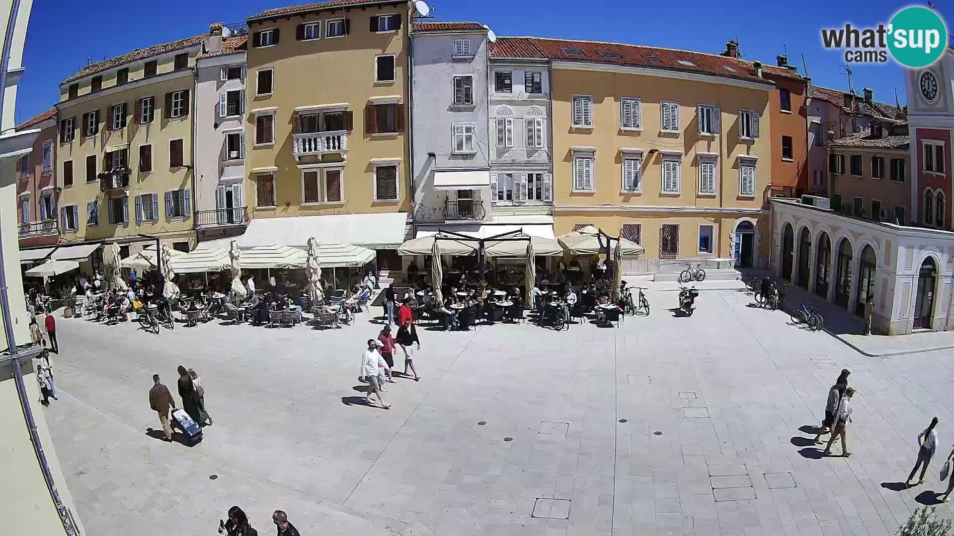 Webcam Rovinj Zentrum – Hauptplatz in Echtzeit
