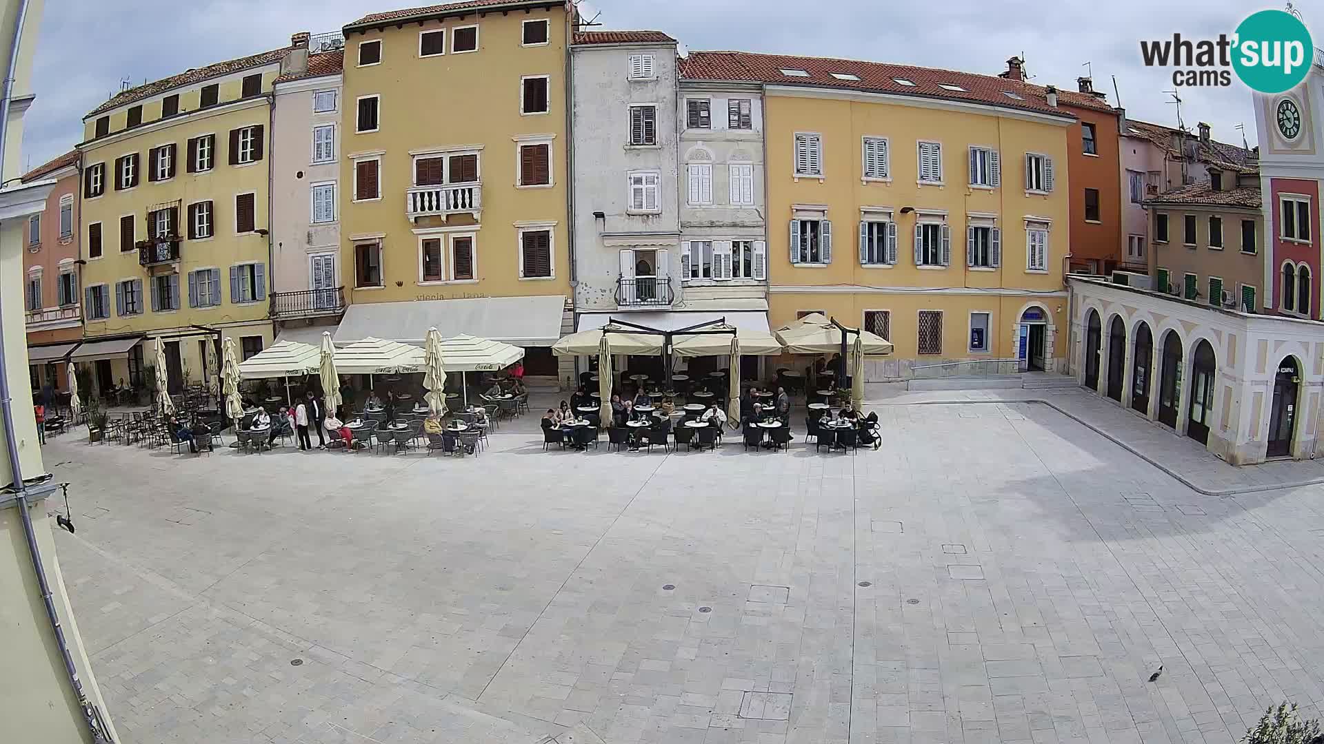 Webcam Rovinj Zentrum – Hauptplatz in Echtzeit