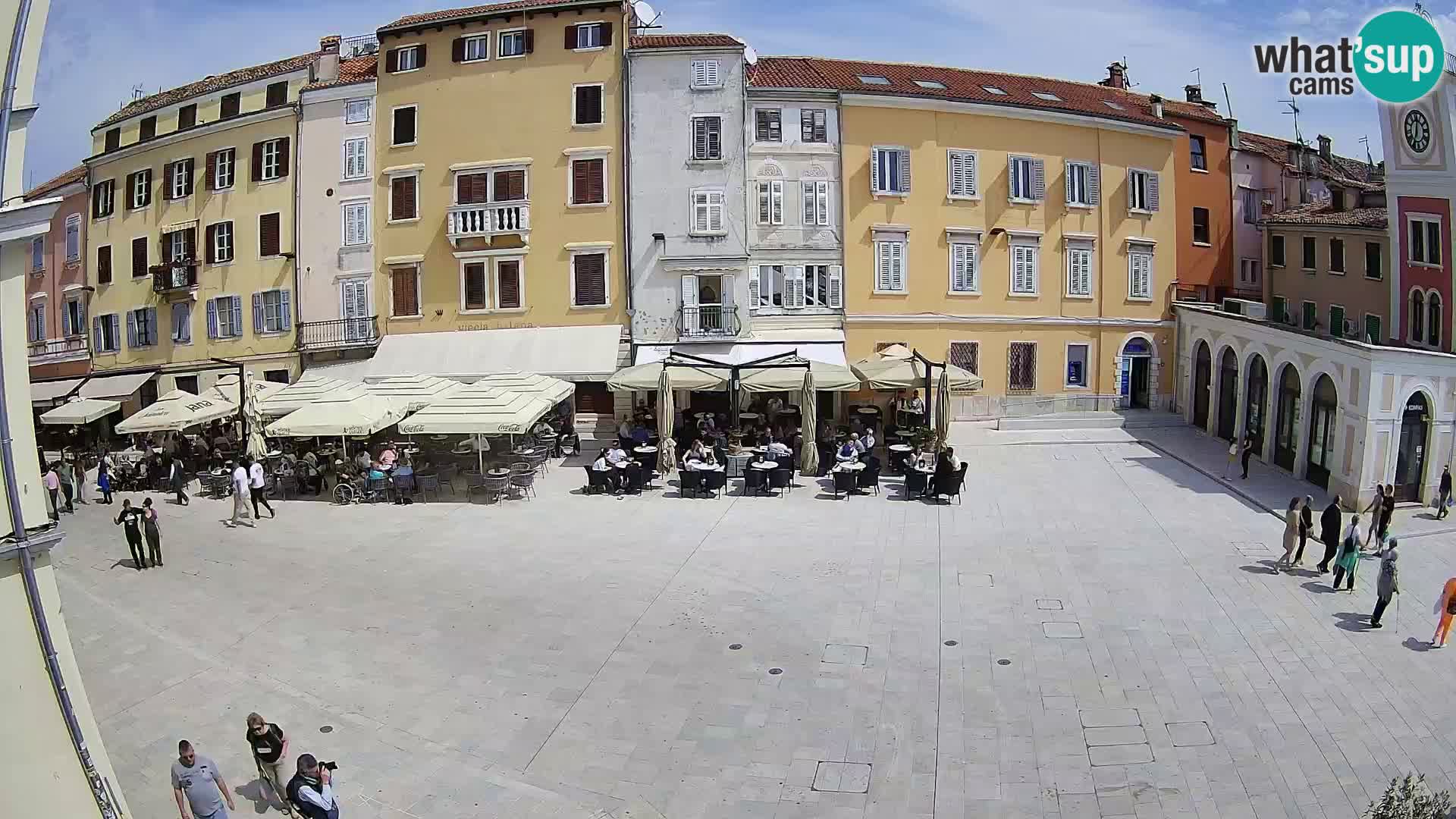 Webcam Rovinj Zentrum – Hauptplatz in Echtzeit