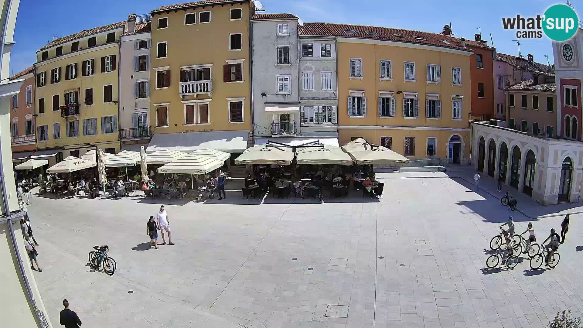 Webcam Rovinj Zentrum – Hauptplatz in Echtzeit