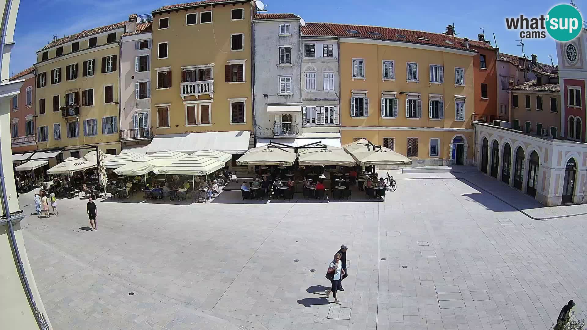 Webcam Rovinj Zentrum – Hauptplatz in Echtzeit