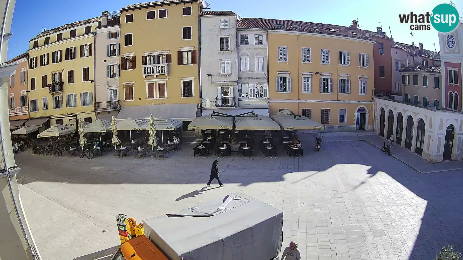 Webcam Rovinj Zentrum – Hauptplatz in Echtzeit