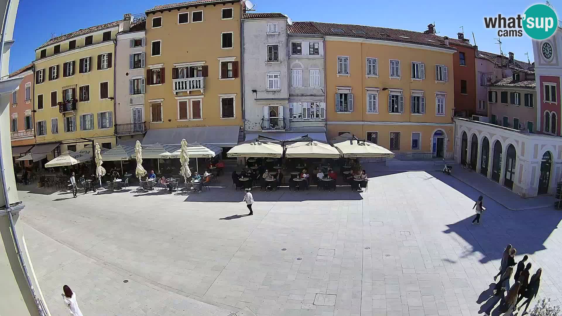 Webcam Rovinj Zentrum – Hauptplatz in Echtzeit