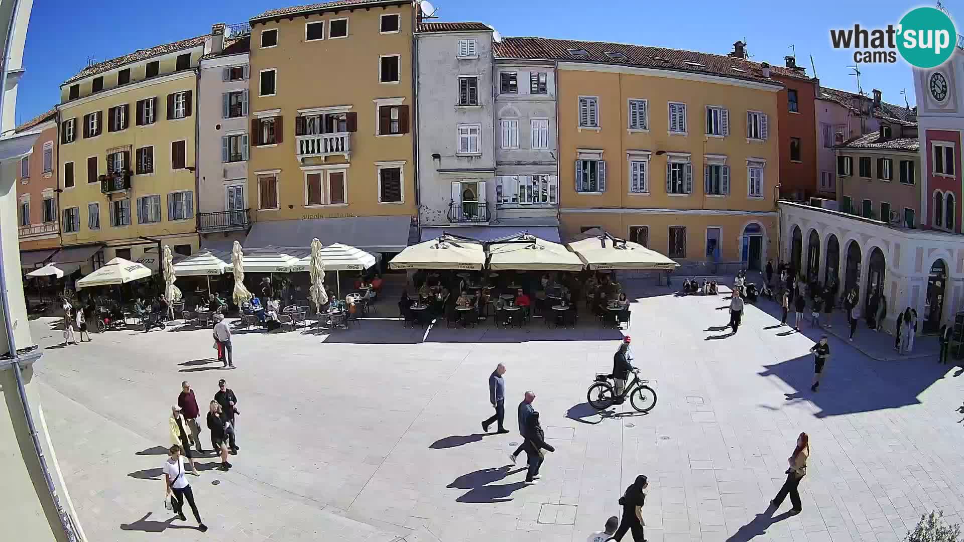 Webcam Rovinj Zentrum – Hauptplatz in Echtzeit