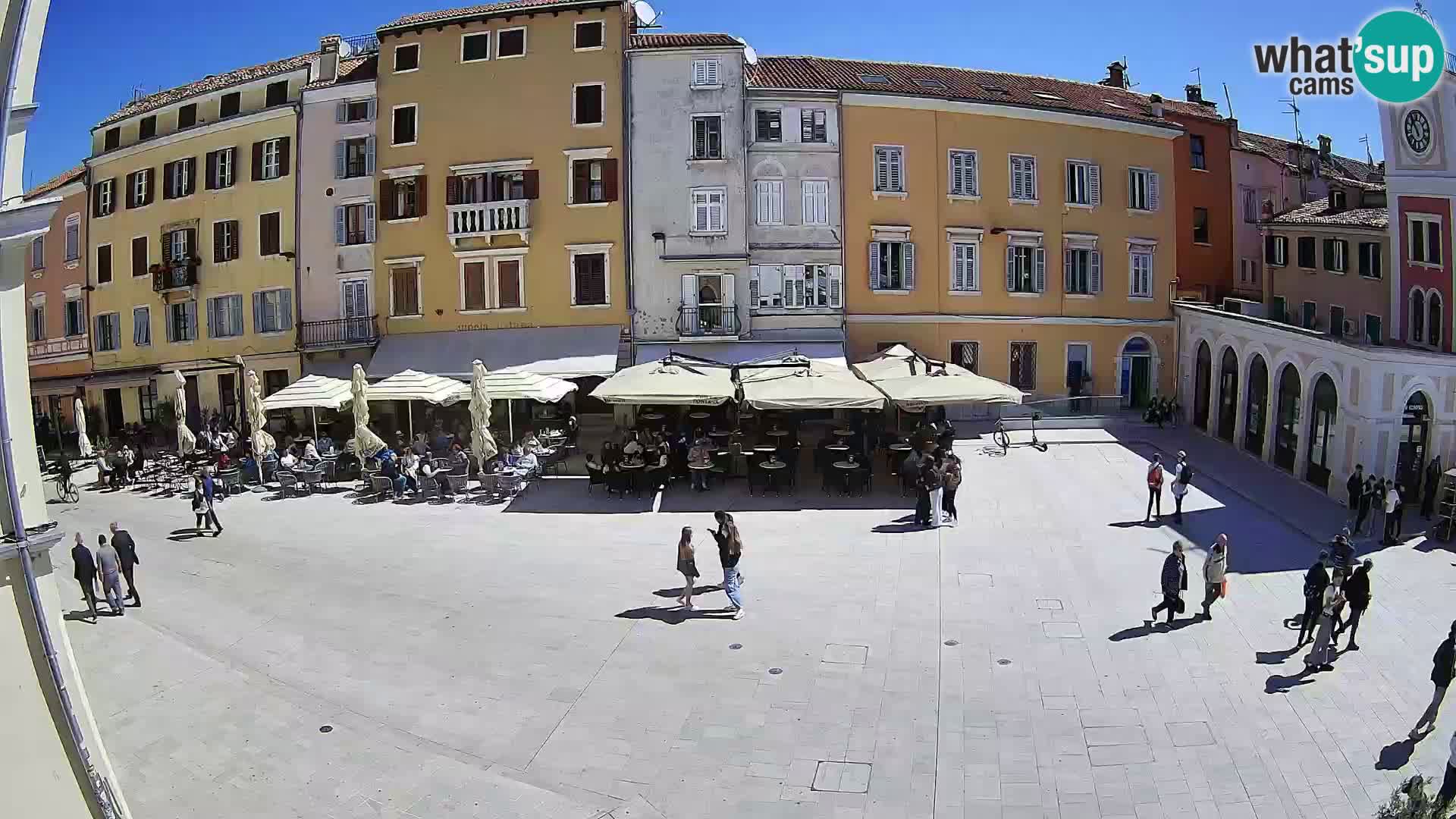 Webcam Rovinj Zentrum – Hauptplatz in Echtzeit
