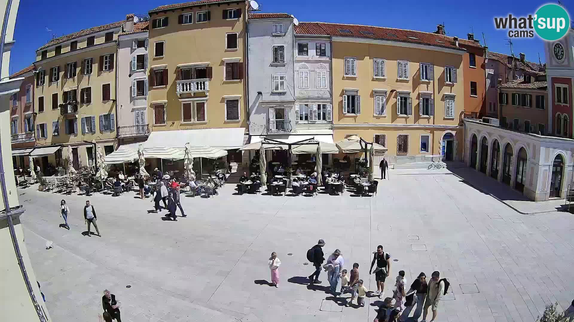 Webcam Rovinj Zentrum – Hauptplatz in Echtzeit