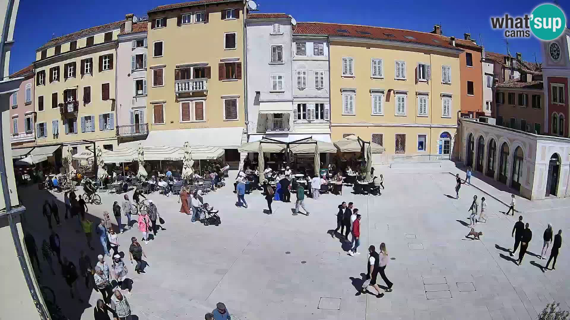 Webcam Rovinj Zentrum – Hauptplatz in Echtzeit