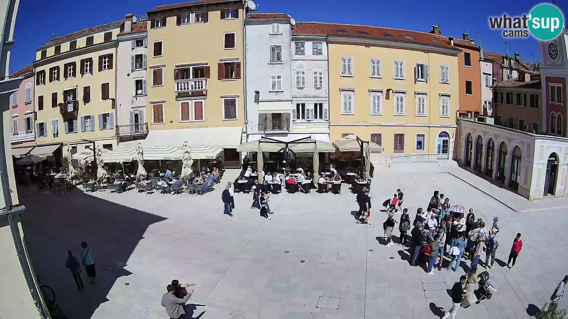 Webcam Rovinj Zentrum – Hauptplatz in Echtzeit