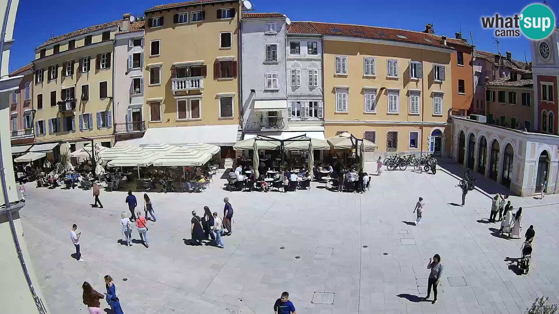 Webcam Rovinj Zentrum – Hauptplatz in Echtzeit