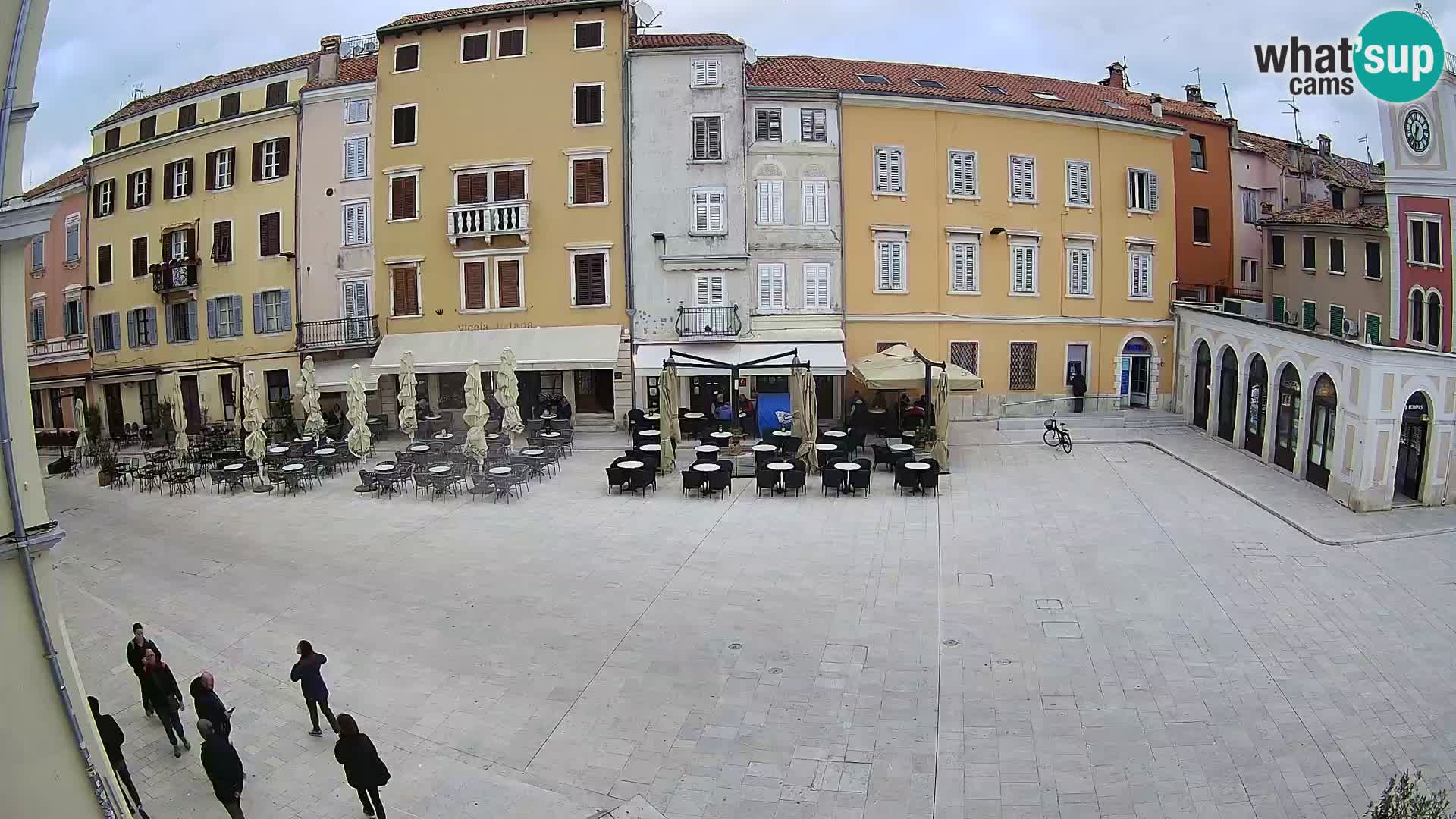 Webcam Rovinj Zentrum – Hauptplatz in Echtzeit