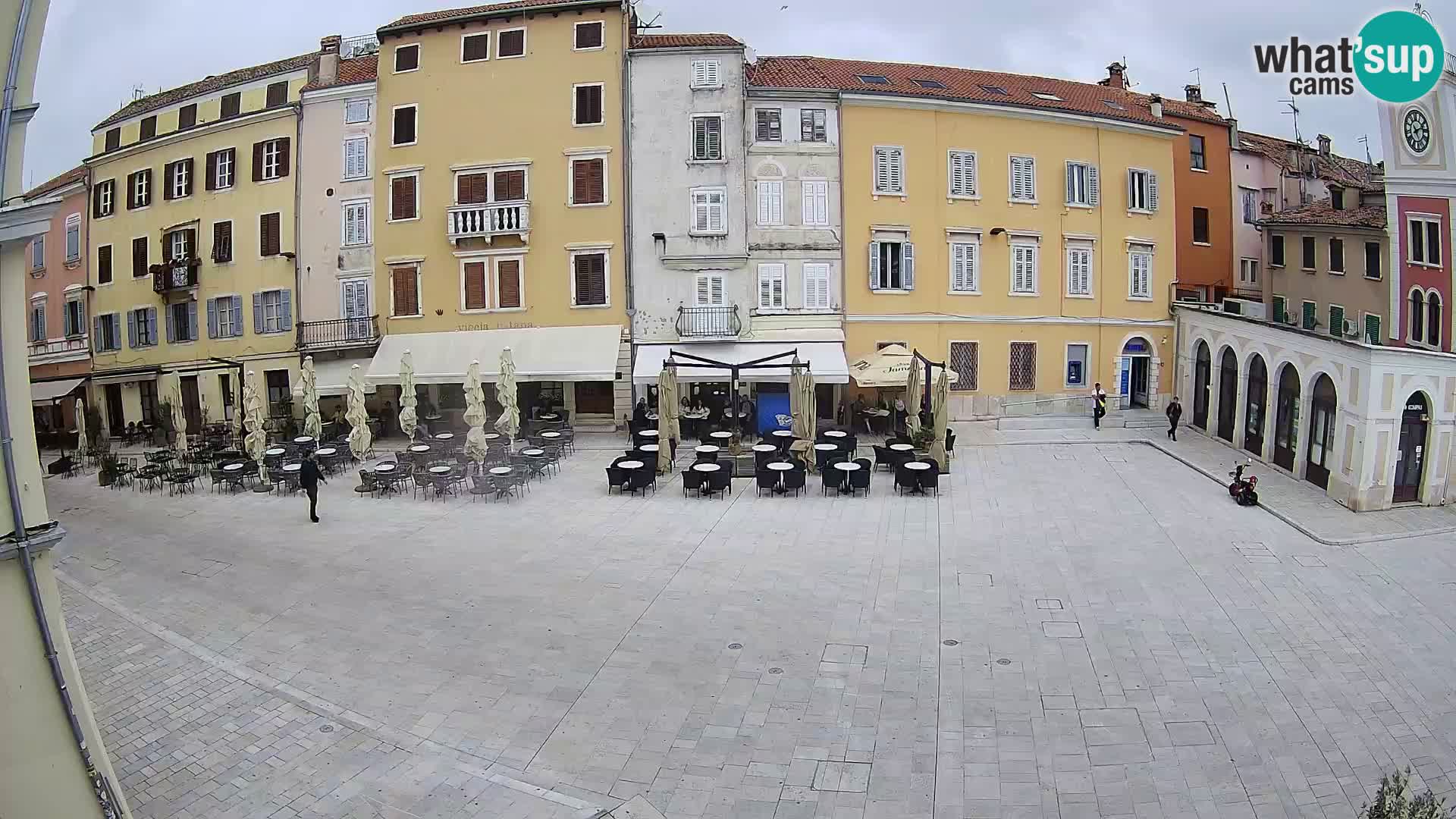 Webcam Rovinj Zentrum – Hauptplatz in Echtzeit