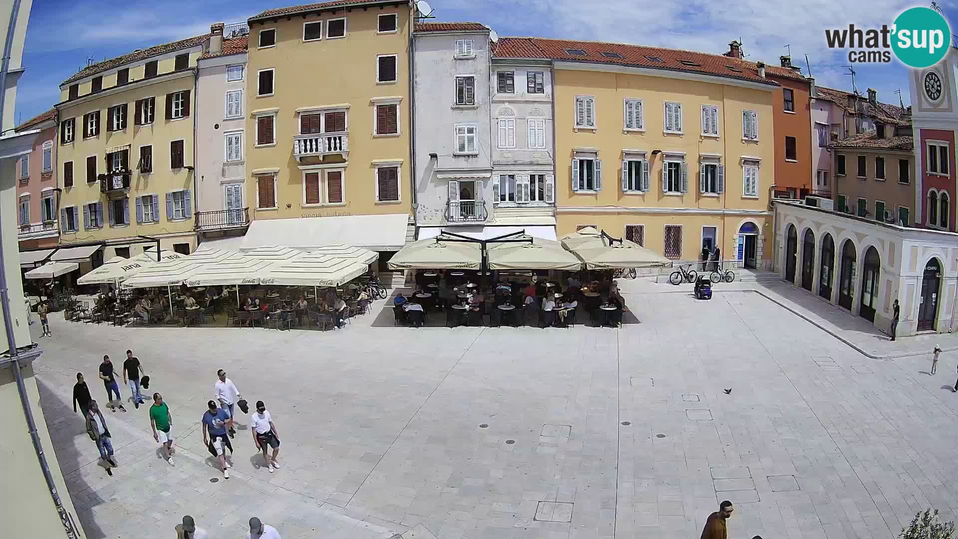Webcam Rovinj Zentrum – Hauptplatz in Echtzeit