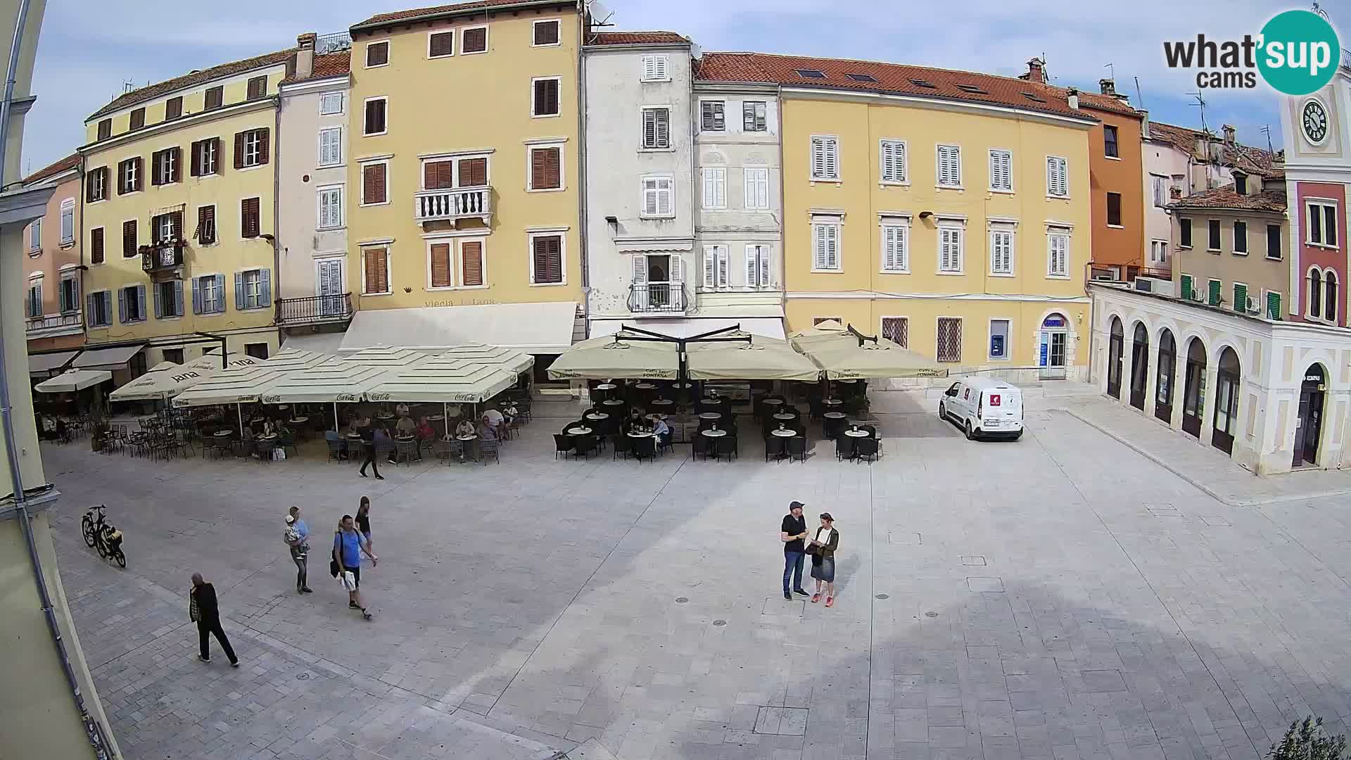 Webcam Rovinj Zentrum – Hauptplatz in Echtzeit