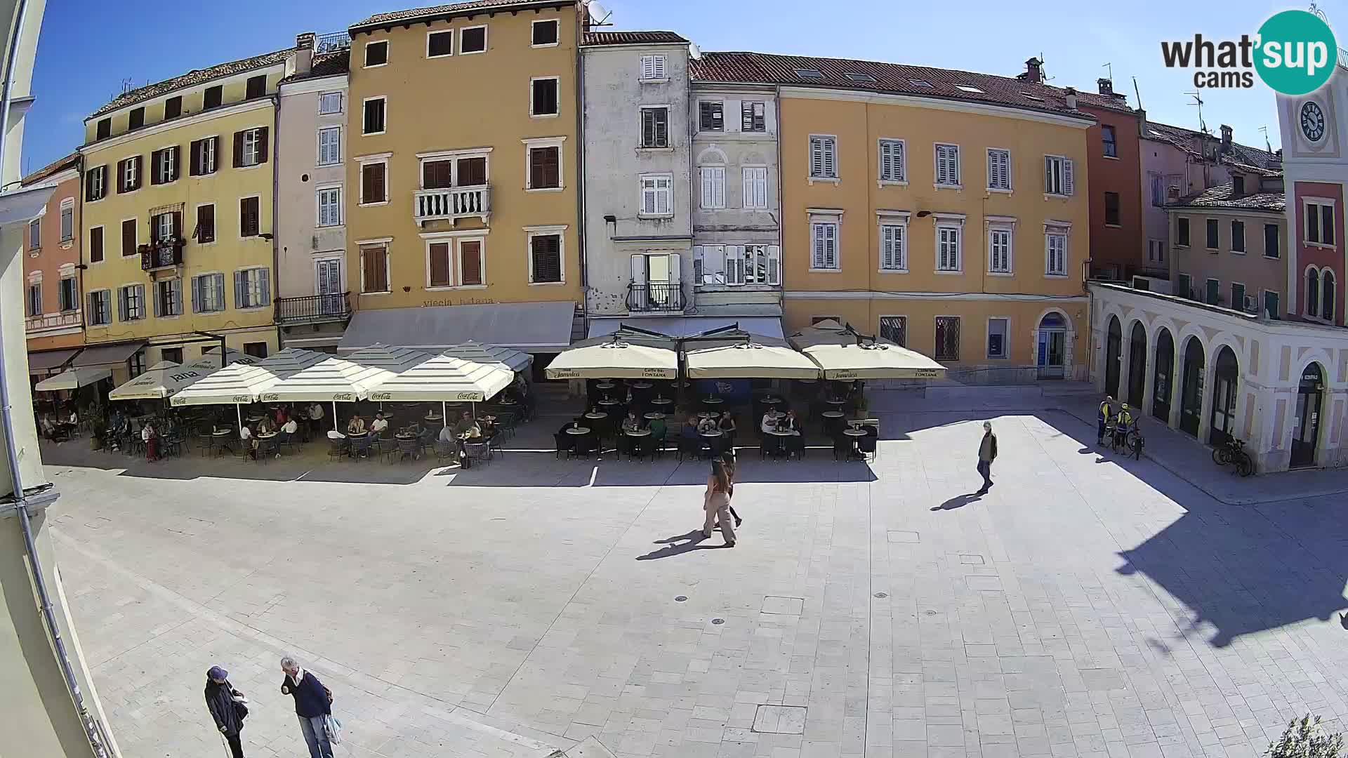 Webcam Rovinj Zentrum – Hauptplatz in Echtzeit