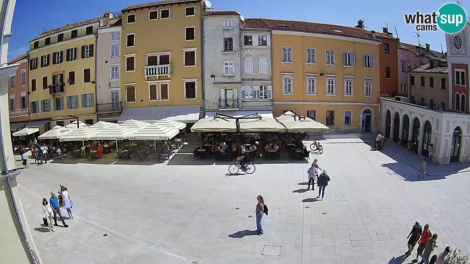Webcam Rovinj Zentrum – Hauptplatz in Echtzeit