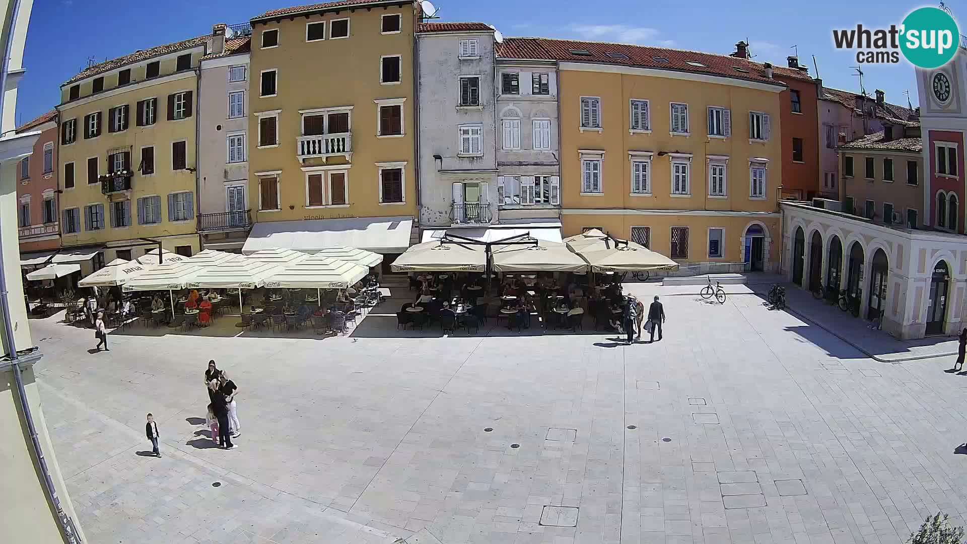 Webcam Rovinj Zentrum – Hauptplatz in Echtzeit