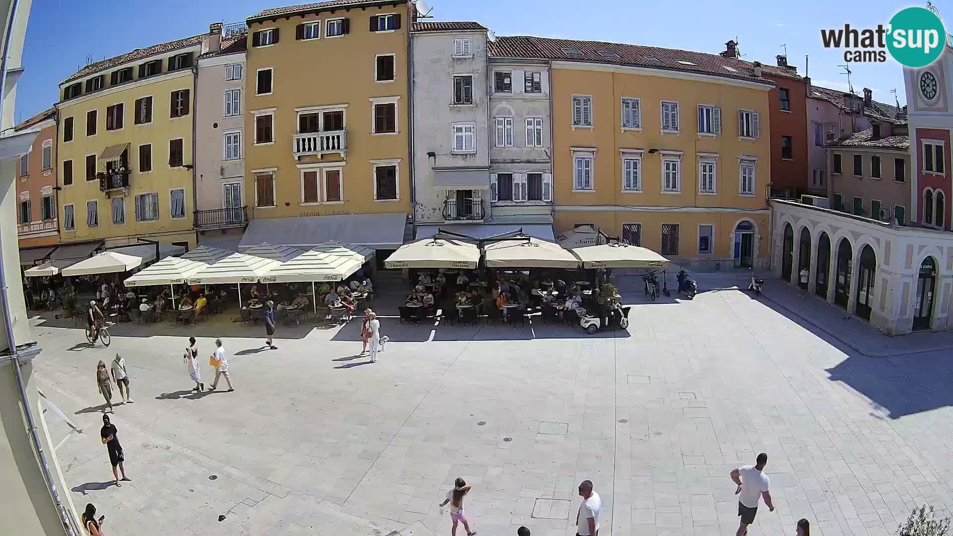 Webcam Rovinj Zentrum – Hauptplatz in Echtzeit