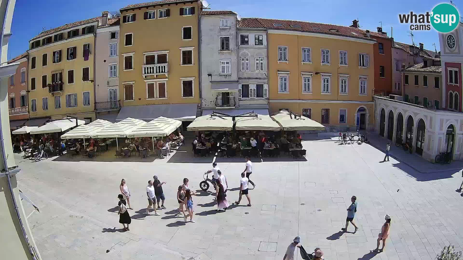 Webcam Rovinj Zentrum – Hauptplatz in Echtzeit
