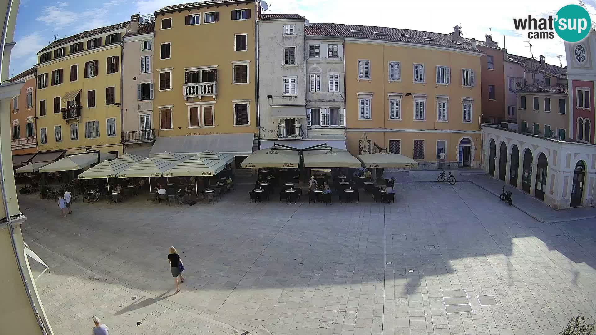 Webcam Rovinj Zentrum – Hauptplatz in Echtzeit