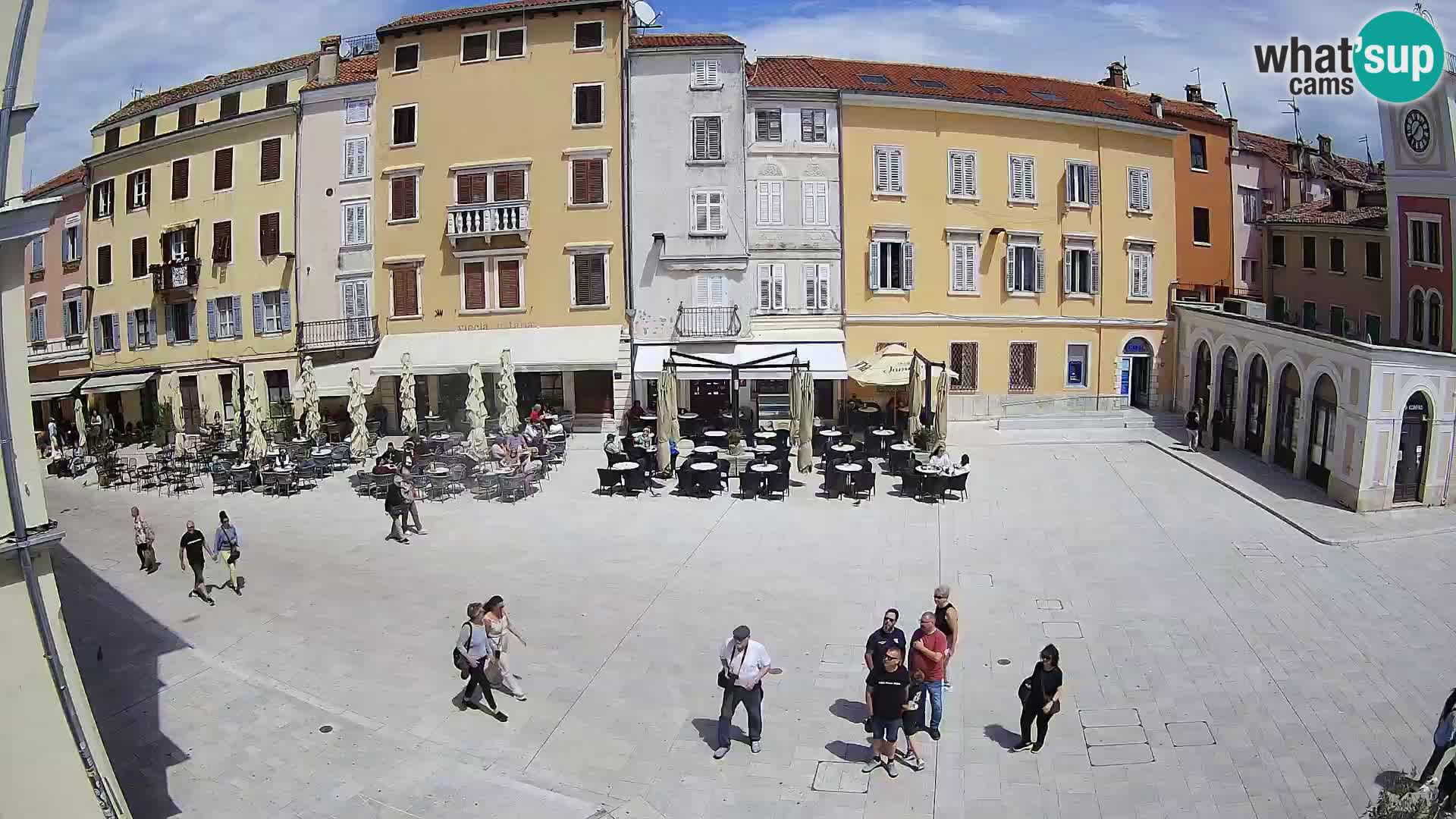 Webcam Rovinj Zentrum – Hauptplatz in Echtzeit