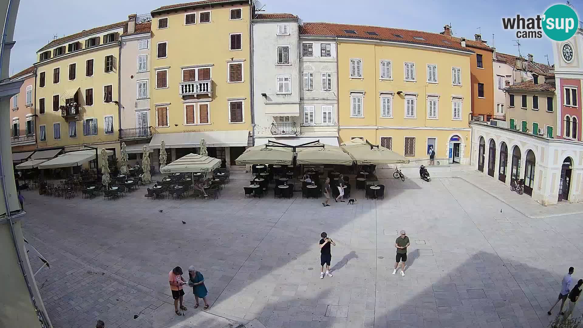 Webcam Rovinj Zentrum – Hauptplatz in Echtzeit