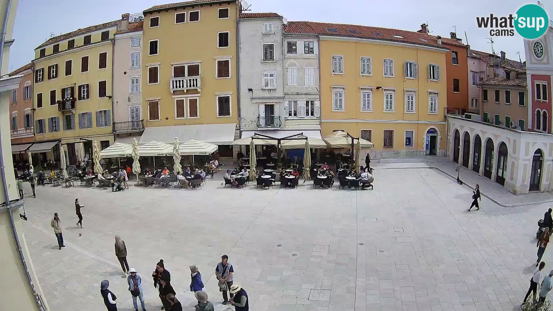 Webcam Rovinj Zentrum – Hauptplatz in Echtzeit