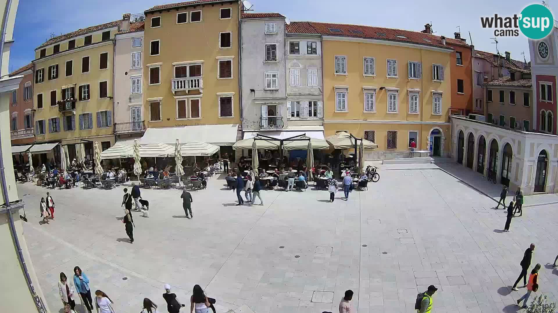 Webcam Rovinj Zentrum – Hauptplatz in Echtzeit