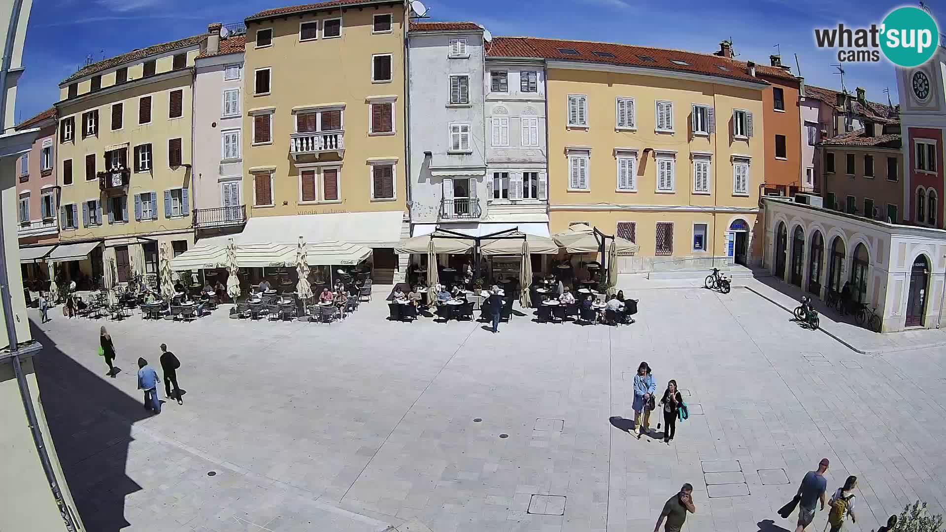 Webcam Rovinj Zentrum – Hauptplatz in Echtzeit
