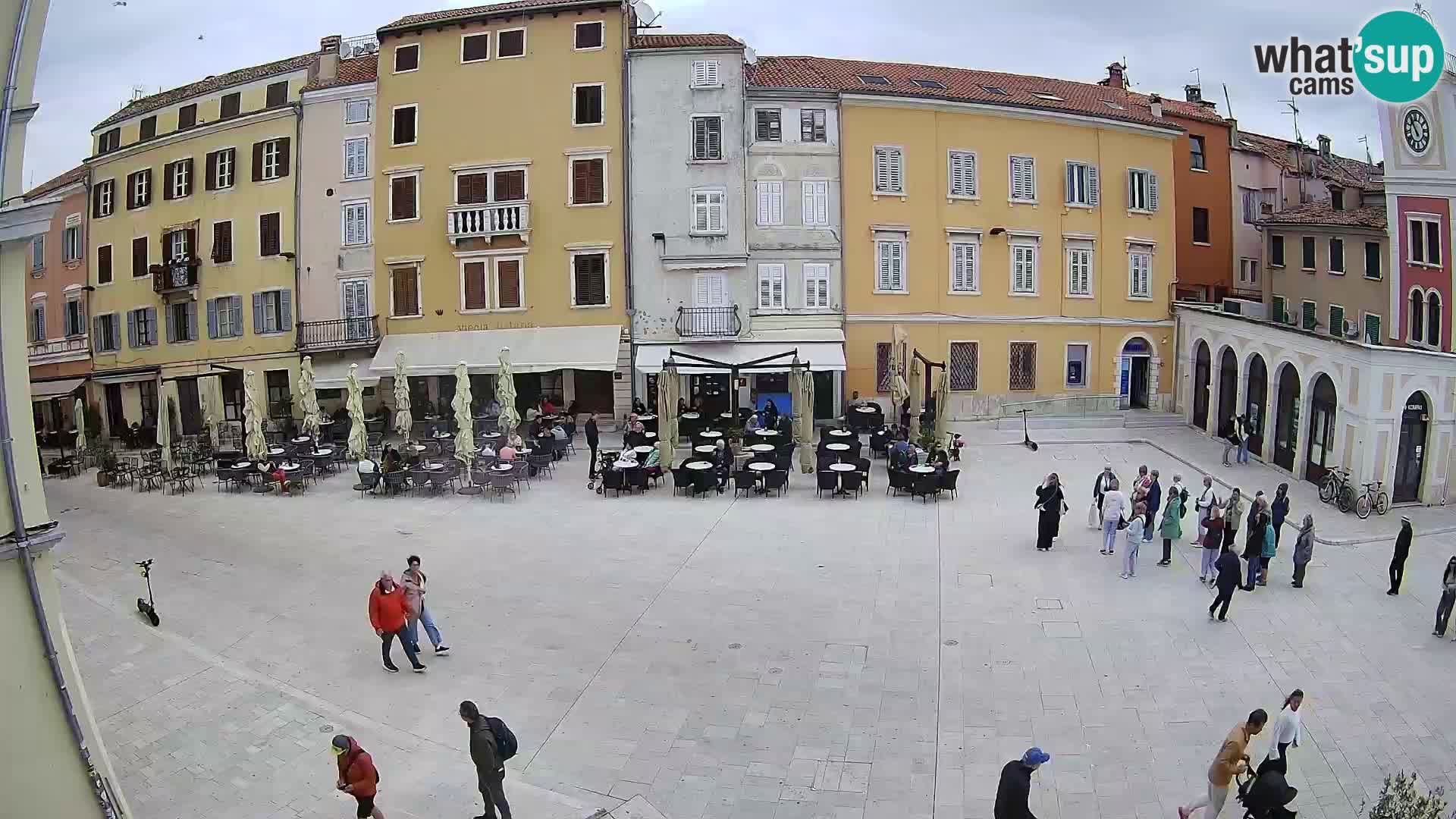 Webcam Rovinj Zentrum – Hauptplatz in Echtzeit