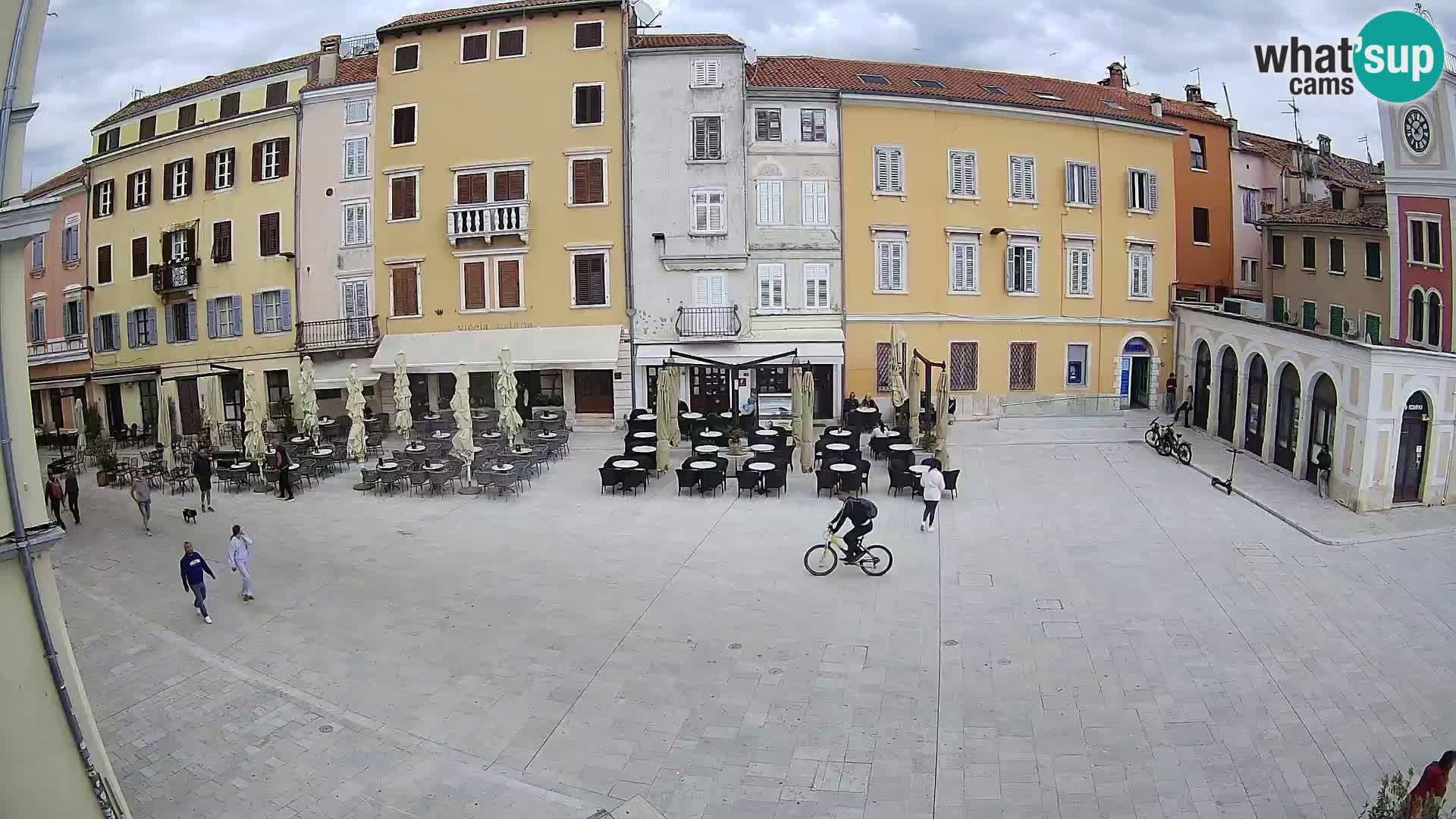 Webcam Rovinj Zentrum – Hauptplatz in Echtzeit