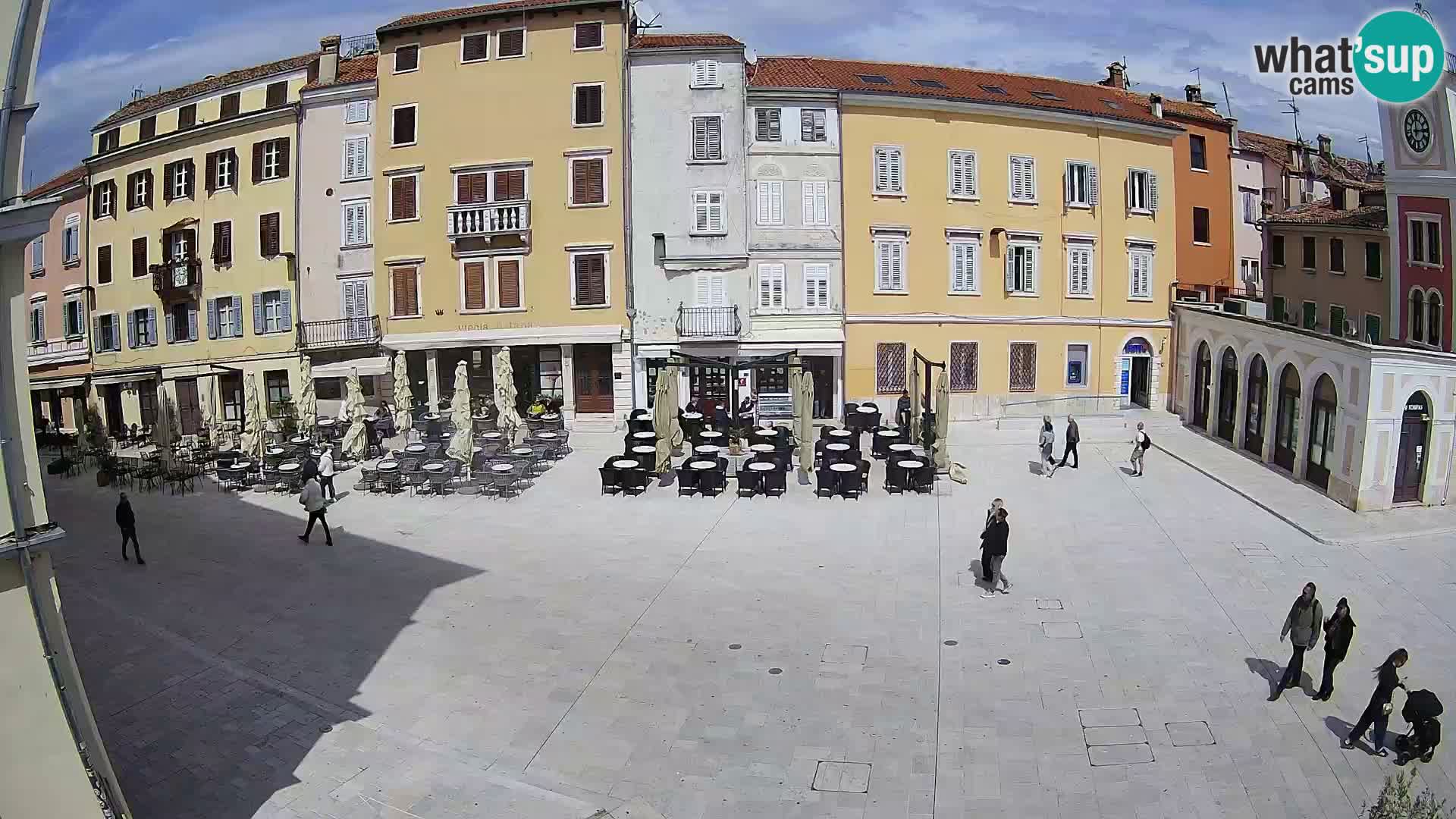 Webcam Rovinj Zentrum – Hauptplatz in Echtzeit