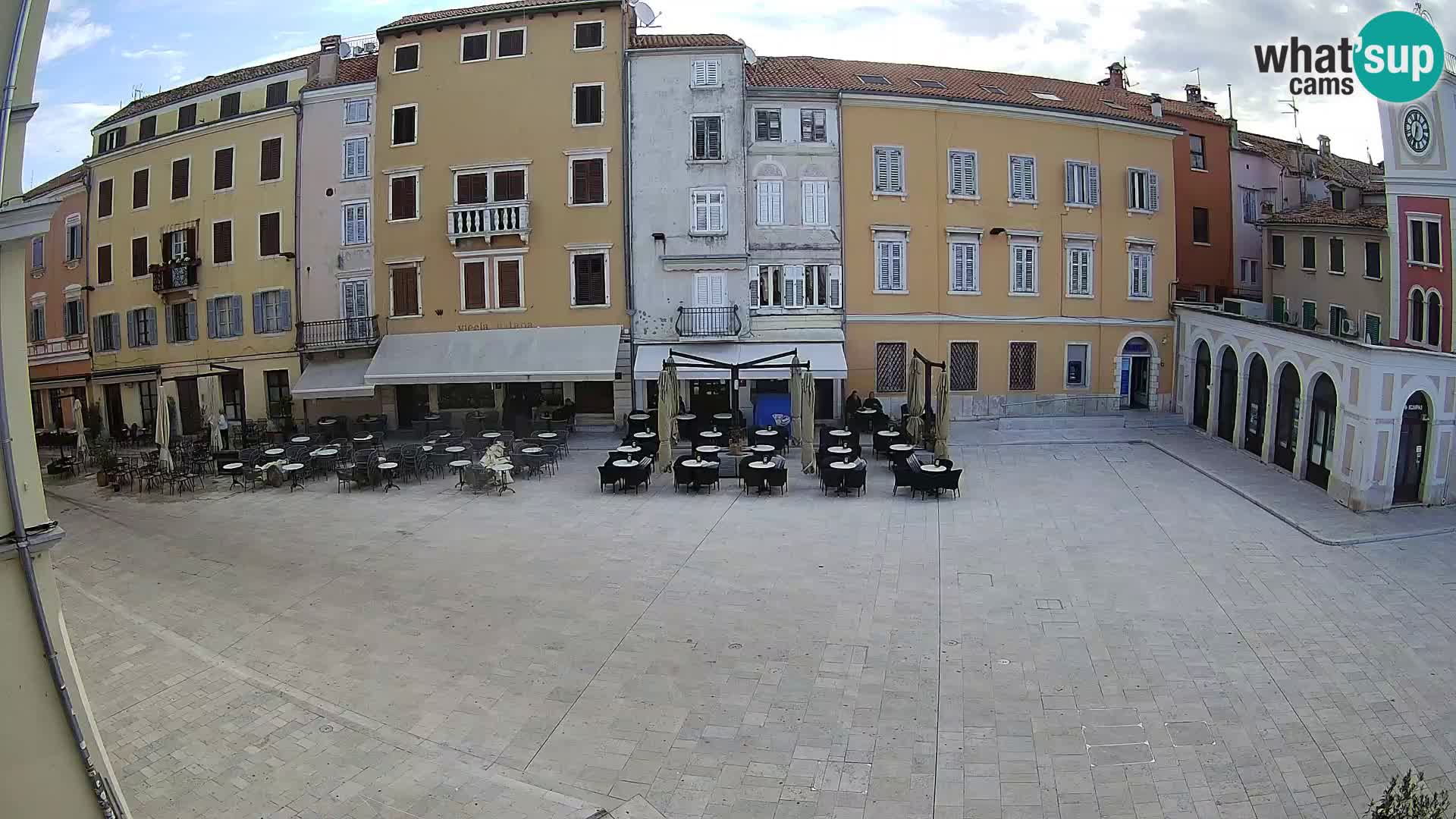 Webcam Rovinj Zentrum – Hauptplatz in Echtzeit
