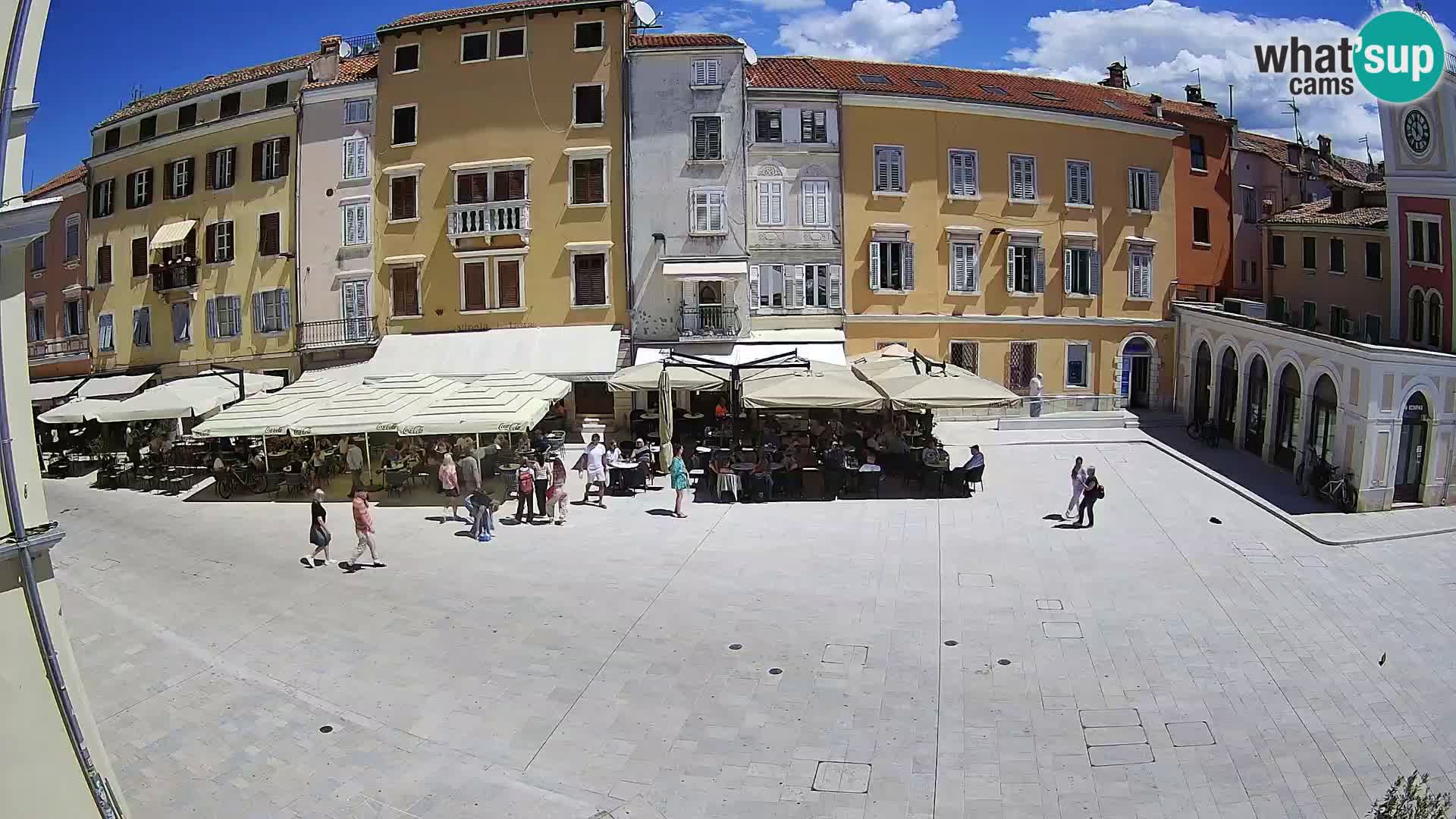 Webcam Rovinj Zentrum – Hauptplatz in Echtzeit