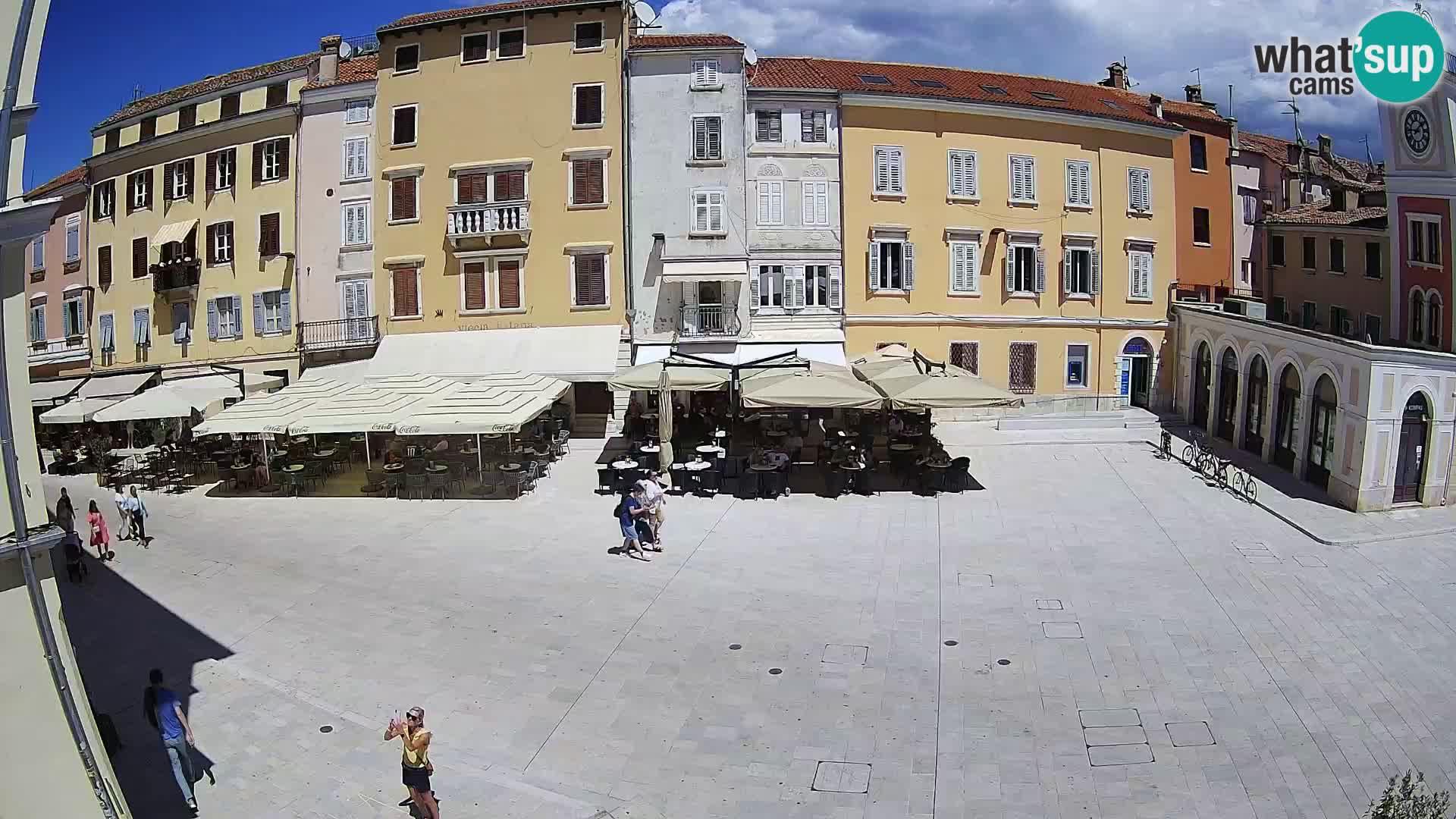 Webcam Rovinj Zentrum – Hauptplatz in Echtzeit