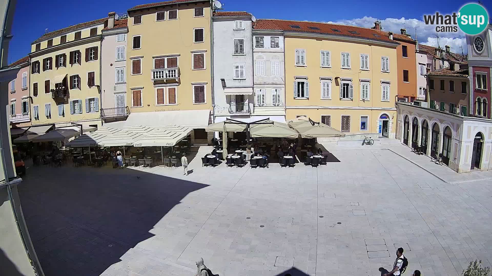 Webcam Rovinj Zentrum – Hauptplatz in Echtzeit