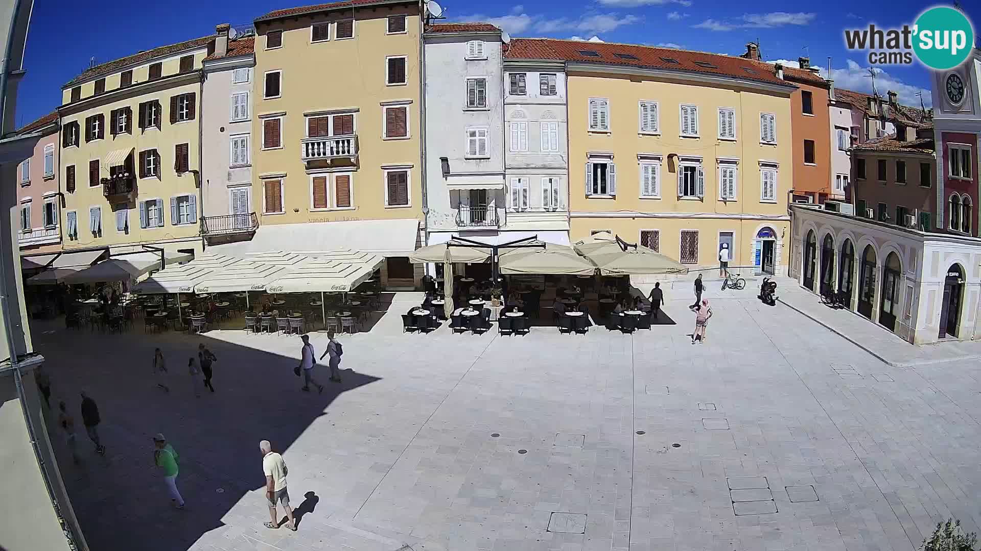 Webcam Rovinj Zentrum – Hauptplatz in Echtzeit