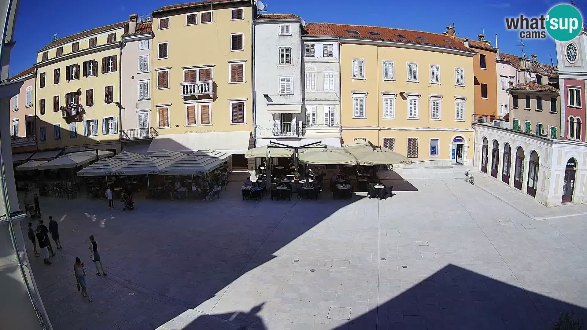 Webcam Rovinj Zentrum – Hauptplatz in Echtzeit