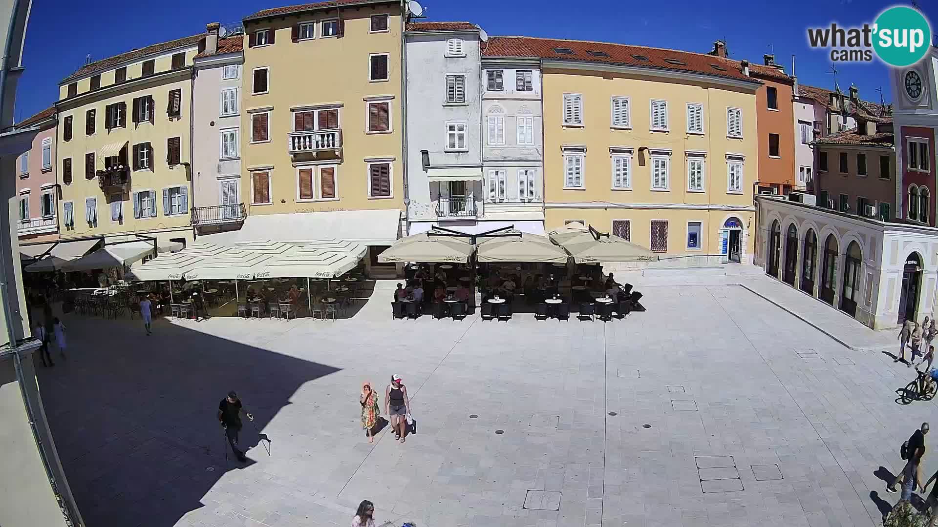 Webcam Rovinj Zentrum – Hauptplatz in Echtzeit