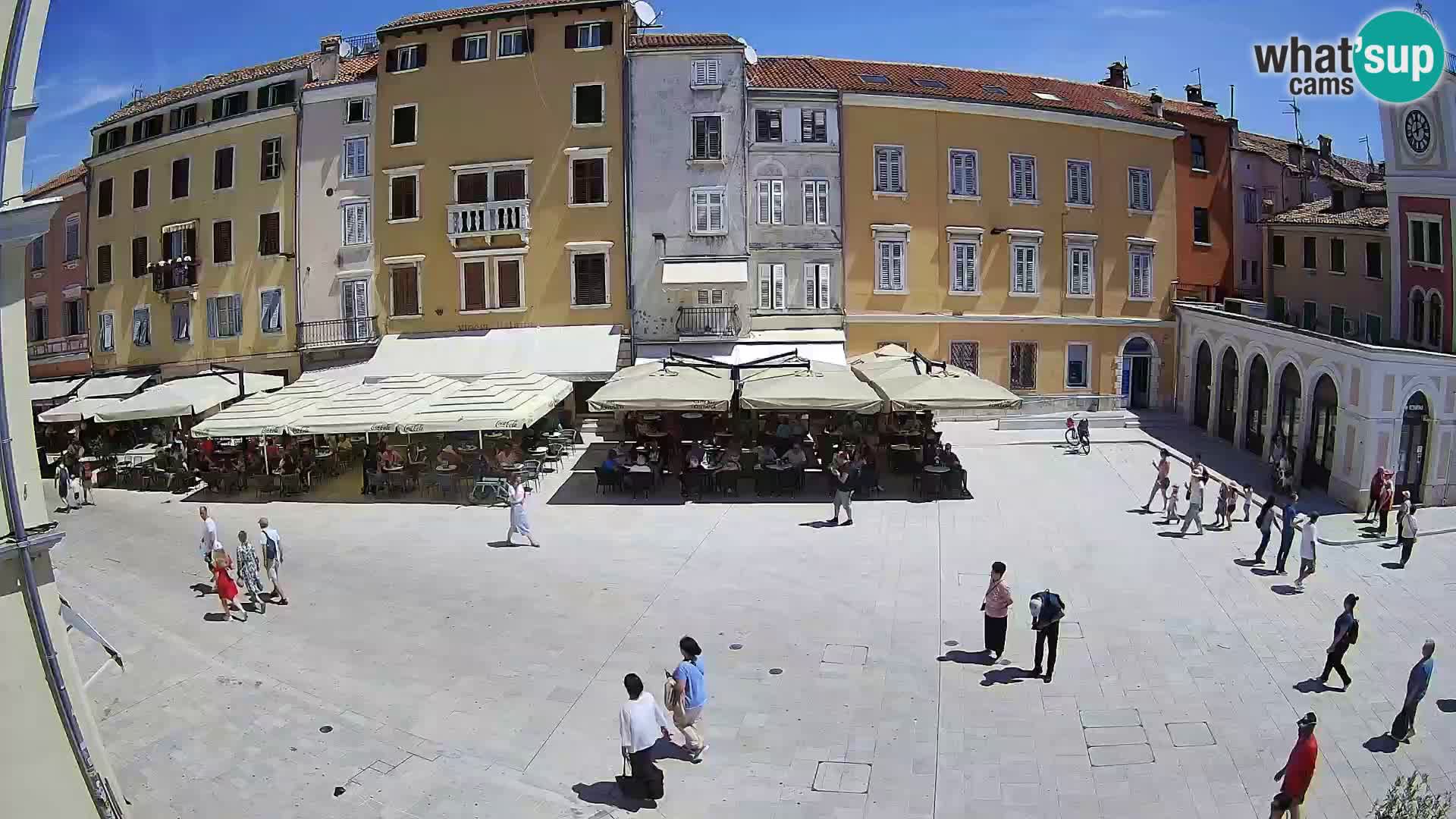 Webcam Rovinj Zentrum – Hauptplatz in Echtzeit