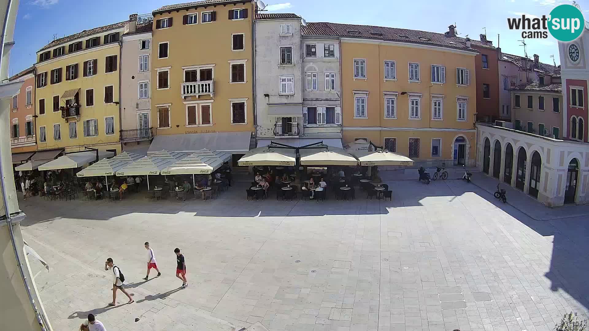 Webcam Rovinj Zentrum – Hauptplatz in Echtzeit