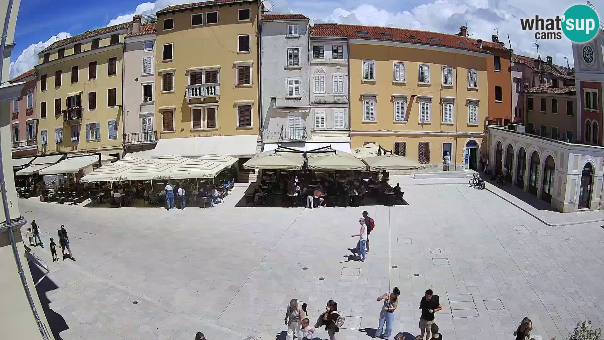 Webcam Rovinj Zentrum – Hauptplatz in Echtzeit
