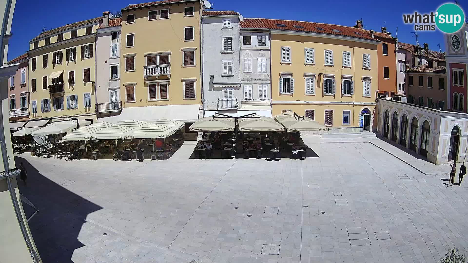 Webcam Rovinj Zentrum – Hauptplatz in Echtzeit